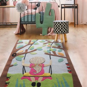Buy rugs, Buy rugs online, girls rug, Nature theme rugs, kids rugs, Pastel rugs, Handmade rugs, Hand tufted rugs, Littlelooms rugs, rugs for girls, tree rug