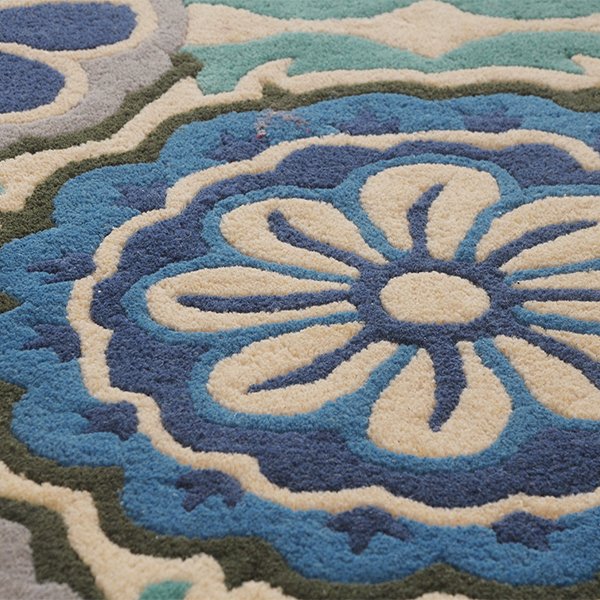 blue rugs, buy blue rugs, buy rugs online, beach theme rugs, living room rugs, bedroom rugs, contemporary rugs, hand tufted rug, handmade rugs, fine wool rugs, coastal vibe, formal room rug, blue floral rug