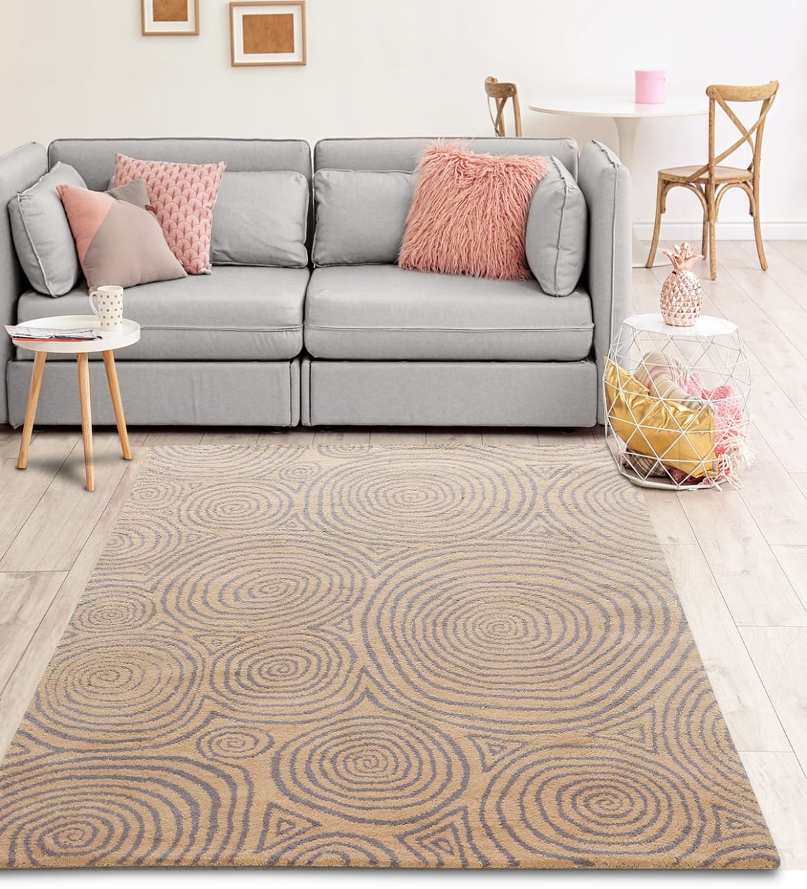 beige rug, buy beige rug, spiral pattern rug, multipurpose rugs, contemporary rugs, modern beige rug, modern rugs, neutral rugs, buy neutral tone rug, beige rug buy online, rug house, rug how to use, beige rug india, beige rug near me, beige rug online, beige rugs