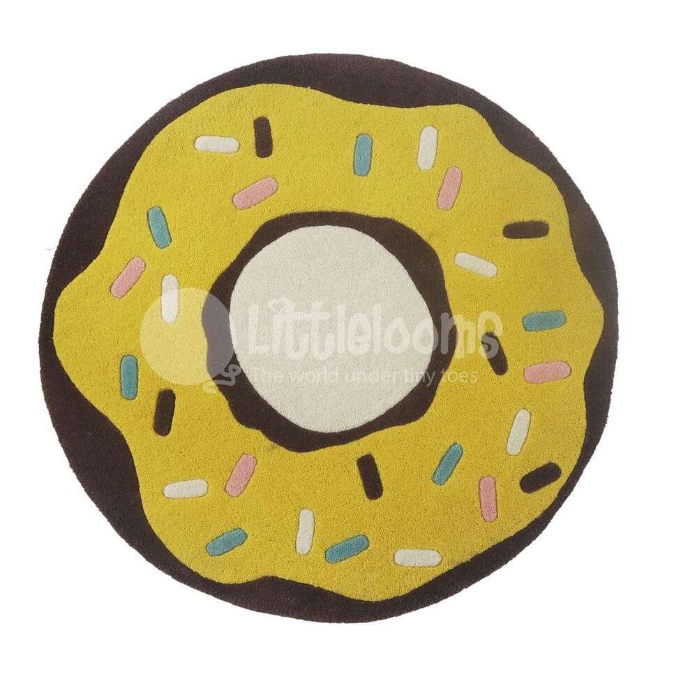 kids rugs, carpet for kids, rugs for girls, rugs for playing, rugs for learning, donut rug, round rug