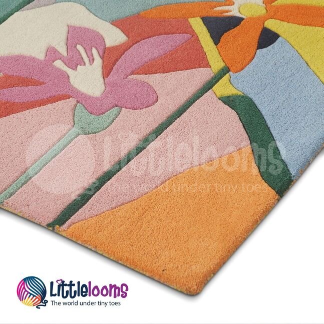 Paradise Rugs For Girls, handmade rugs, woolen rugs, rugs for kids, kids rugs, winter rugs, colourful rugs, littlelooms rugs, hand tufted rugs, handmade rugs
