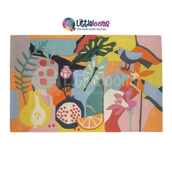 Paradise Rugs For Girls, handmade rugs, woolen rugs, rugs for kids, kids rugs, winter rugs, colourful rugs, littlelooms rugs, hand tufted rugs, handmade rugs