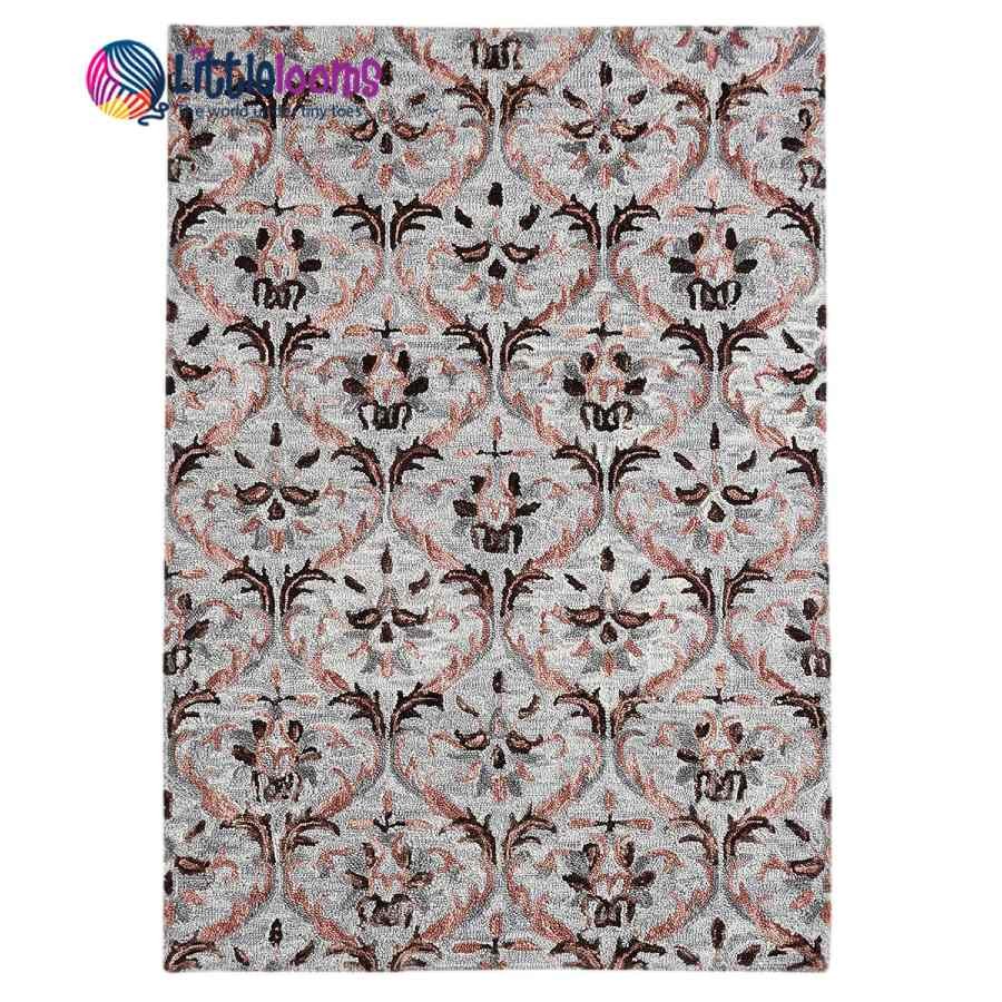 grey designer rug, luxury rugs online, sustainable rugs, iris grey rug buy online