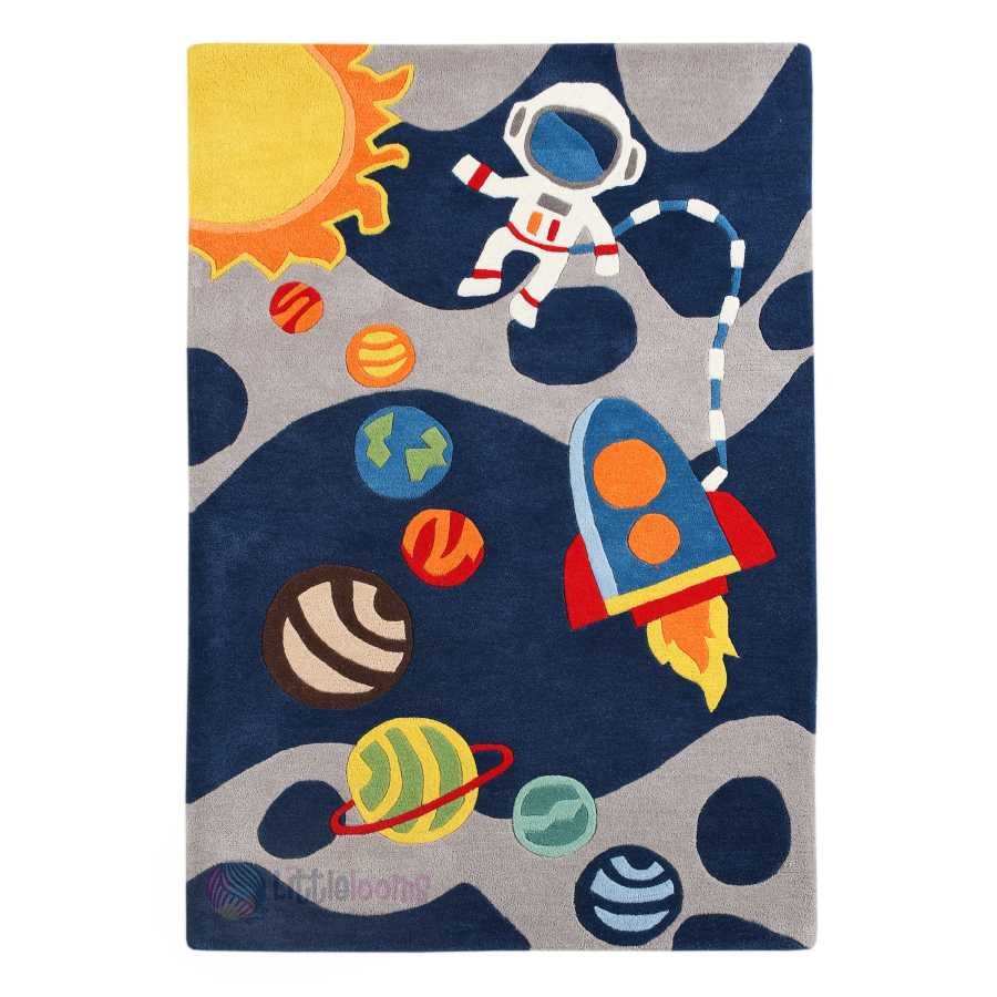 Universe rug, Astronaut rug, space rug rocket rug, children's rugs, carpets planets rug