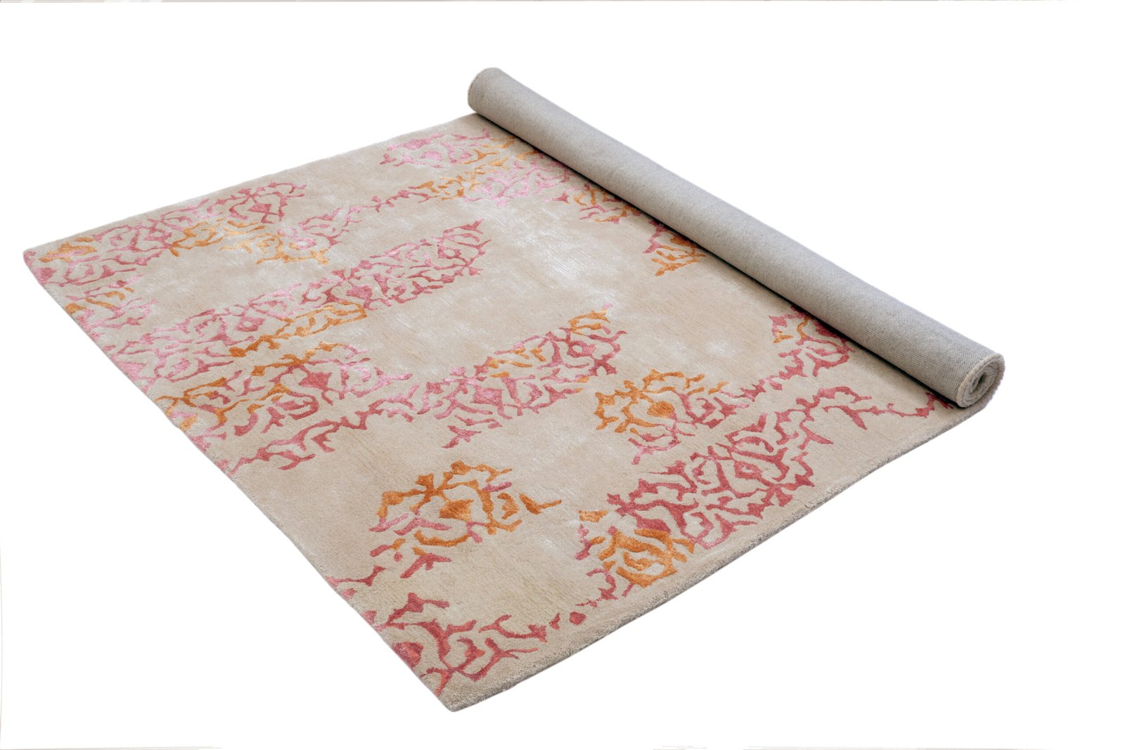 Foliage Rug (BEIGE & PINK) - Image 3