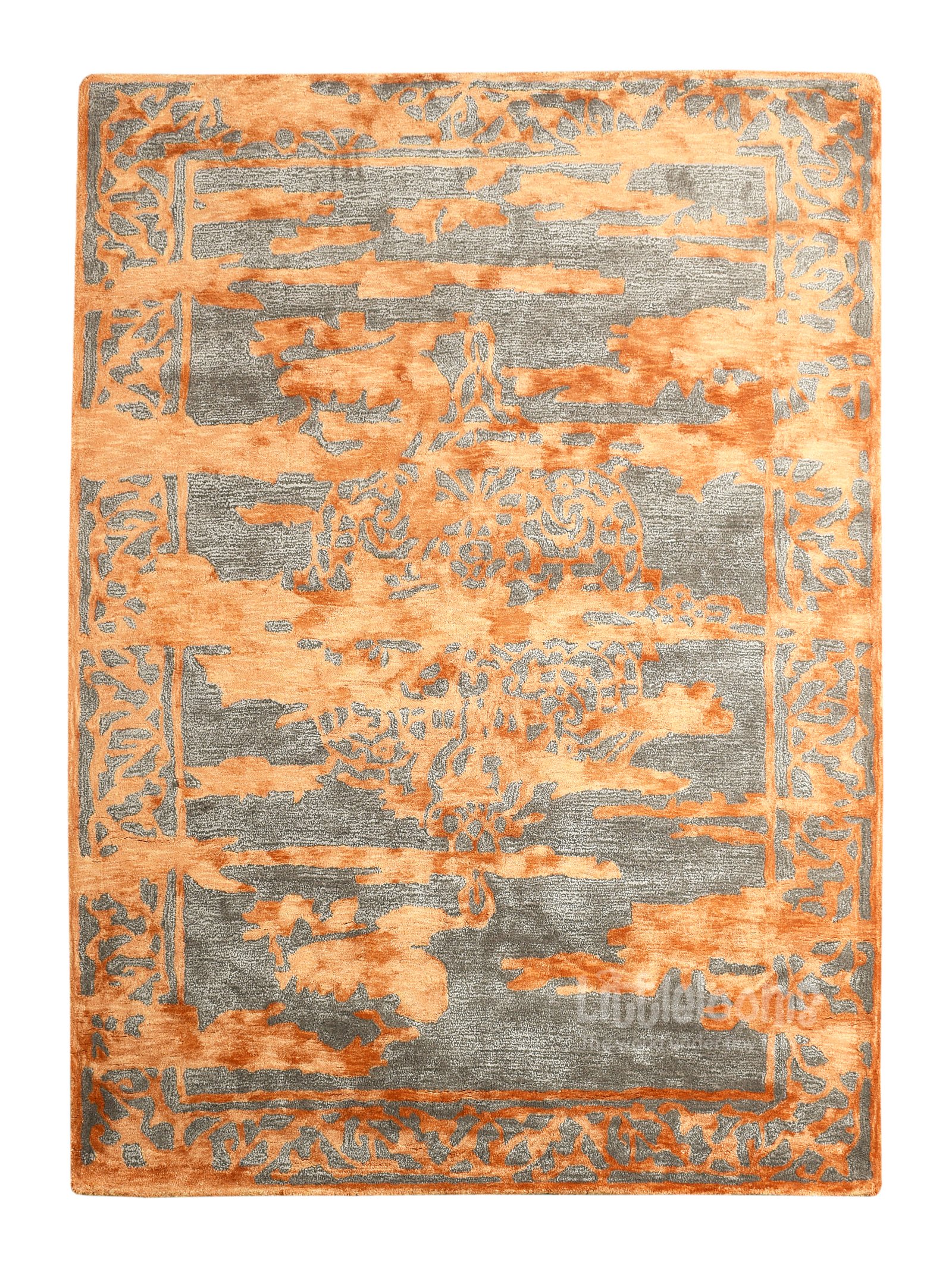 Felicity Rug (ORANGE & GREY) - Image 2