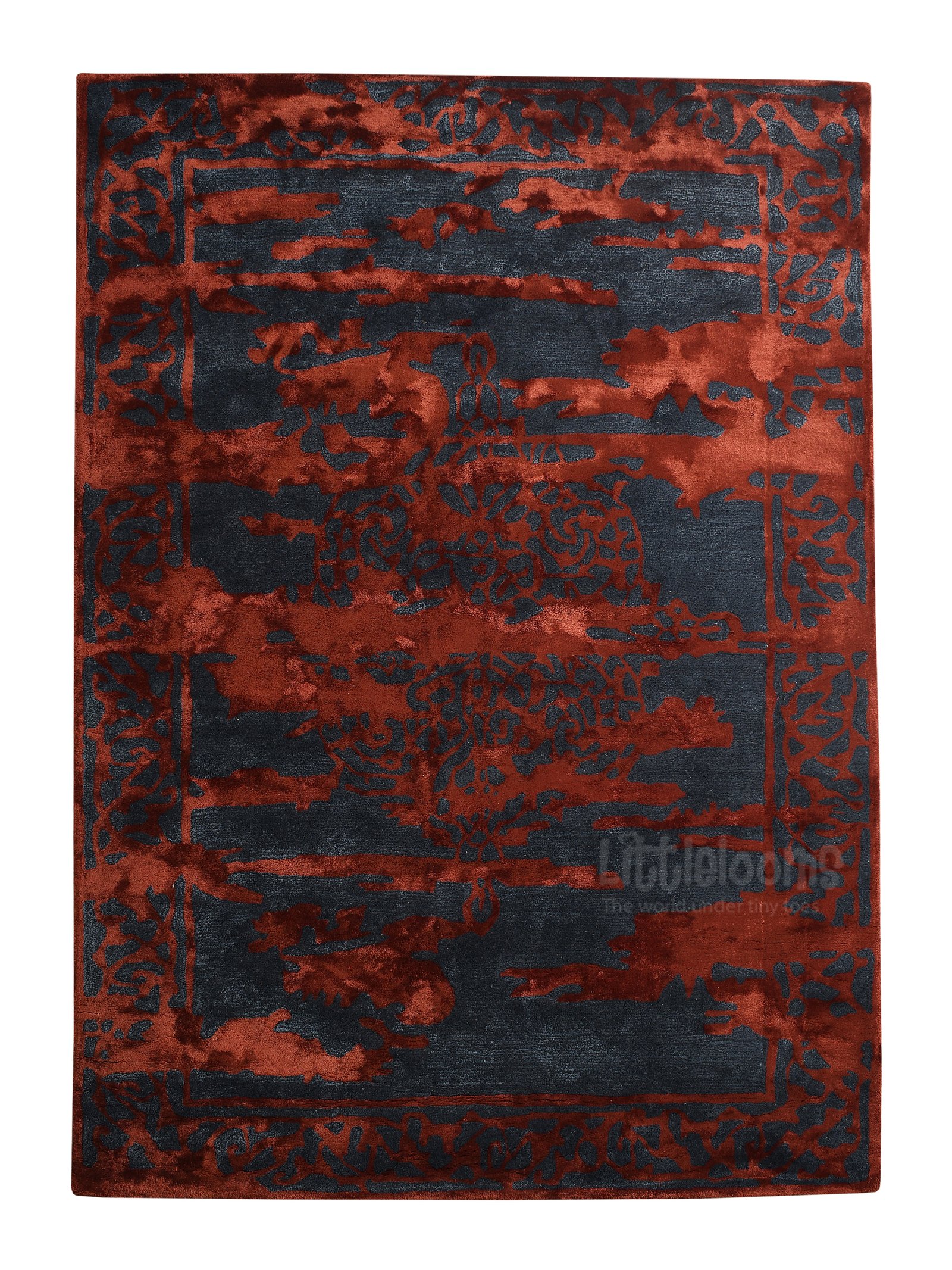 Felicity Rug (NAVY AND MAROON) - Image 2