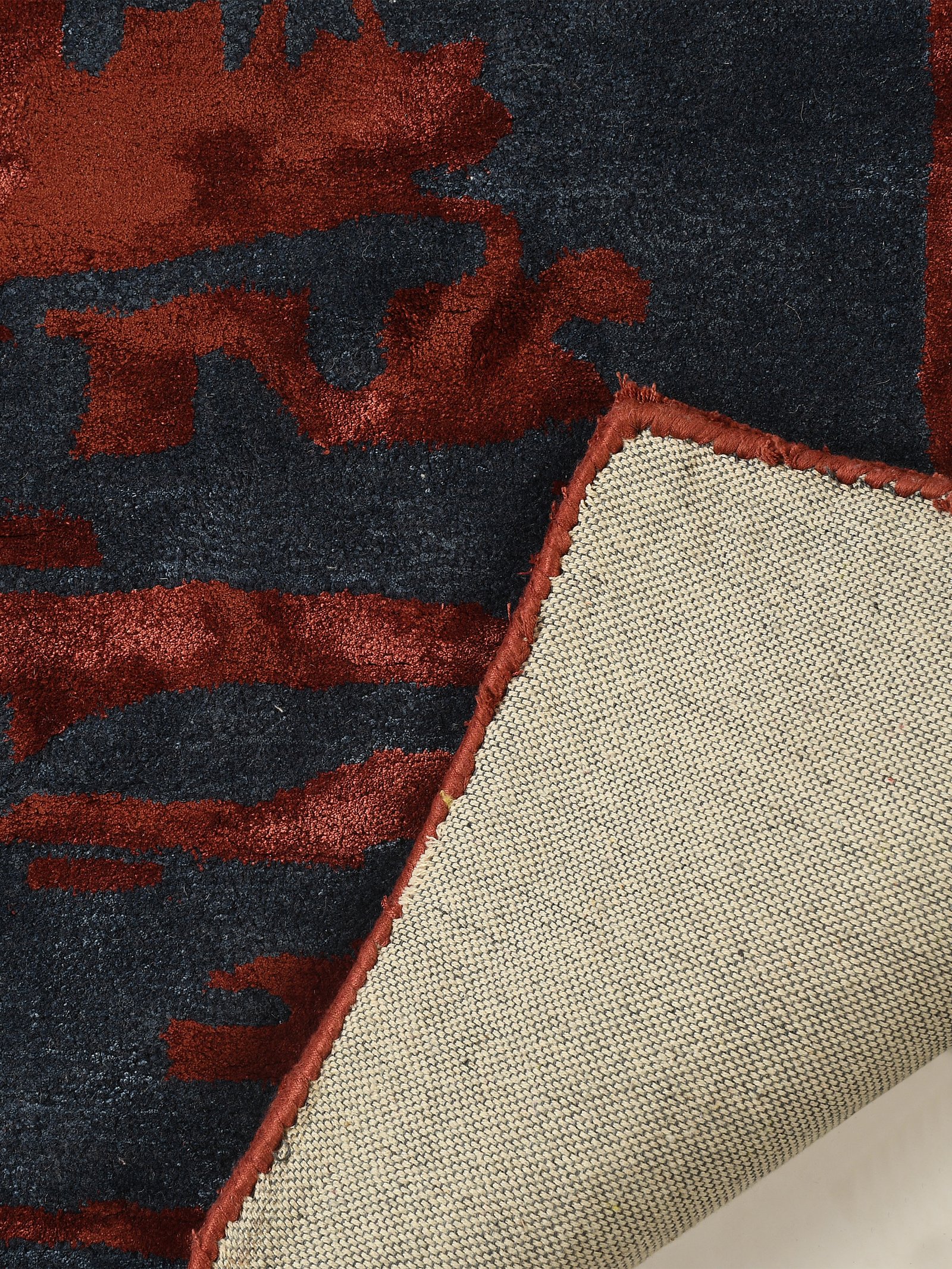 Felicity Rug (NAVY AND MAROON) - Image 4