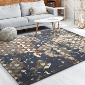 Iridescent Rug  (GREY & BLUE)