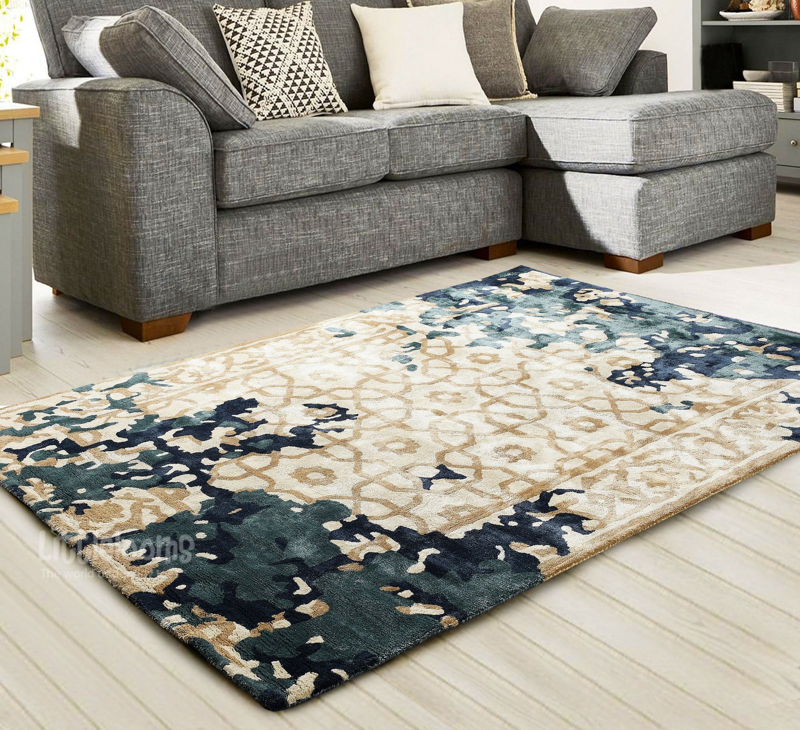 Lattice Rug (BLUE)