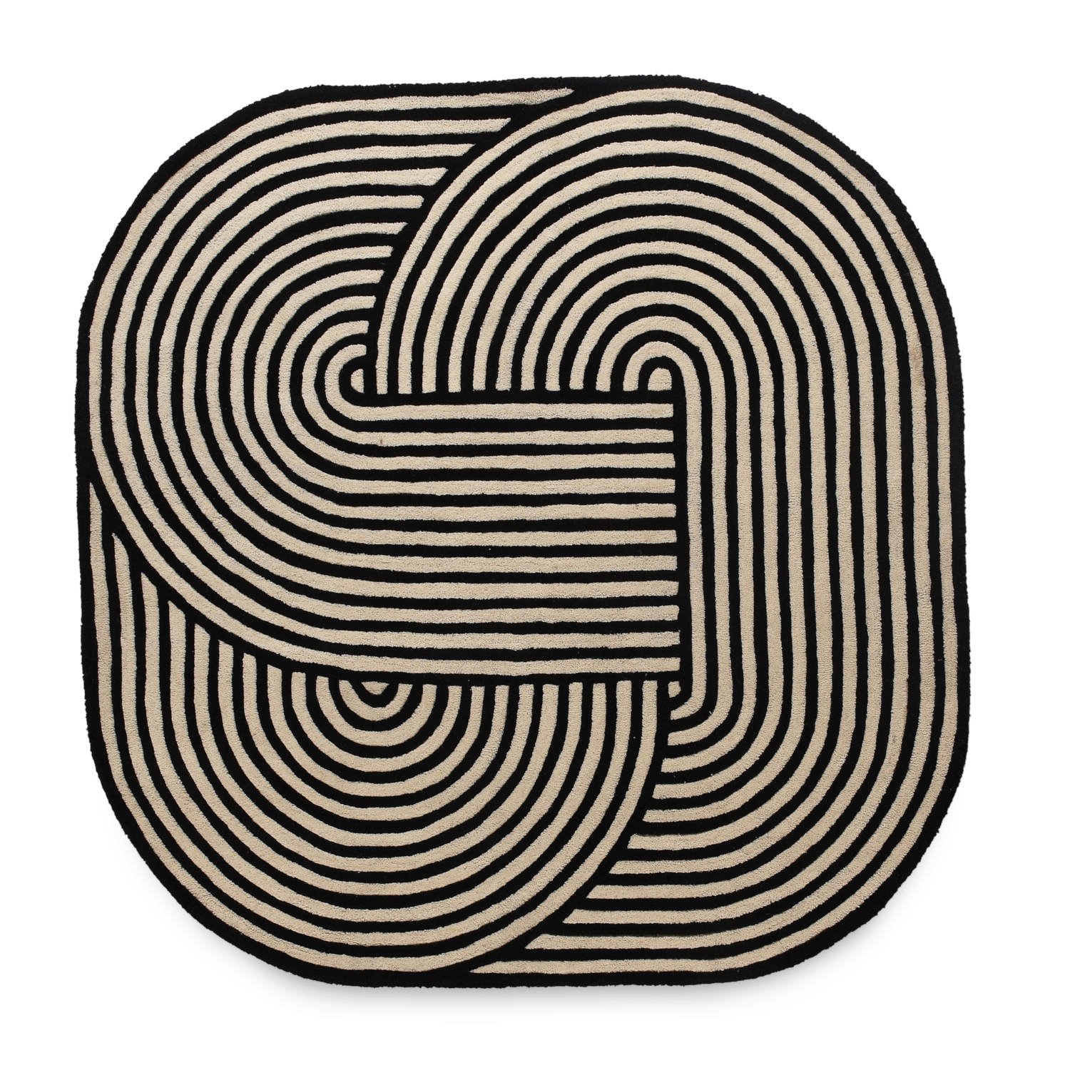 Infinity rug (black and white ) - Image 3
