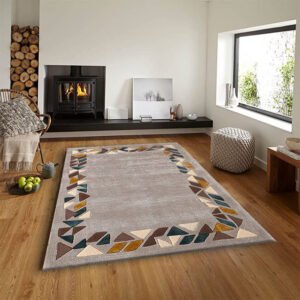 Mosaic Grey Border rug