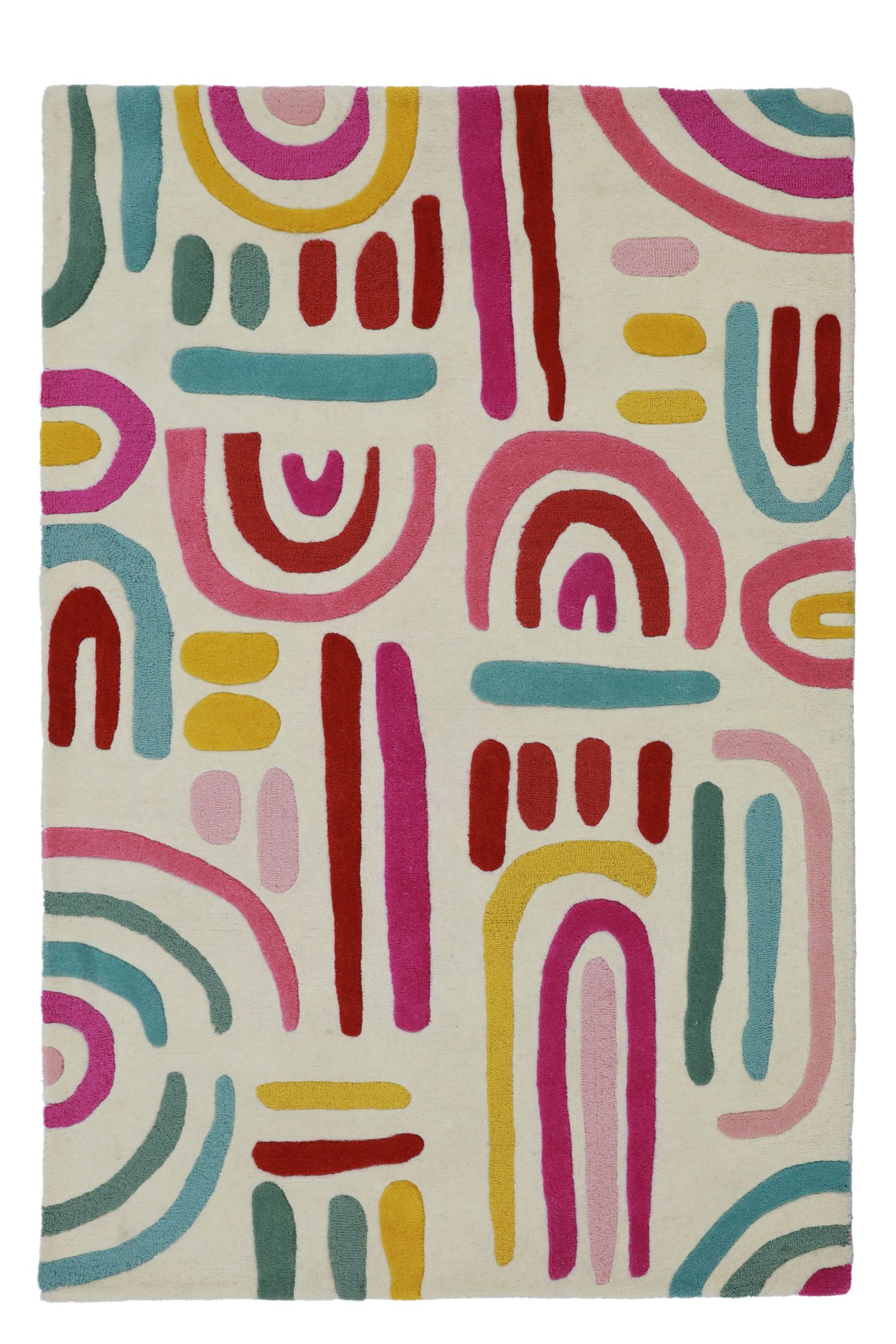 Wobble Wiggles pink and yellow rug - Image 3