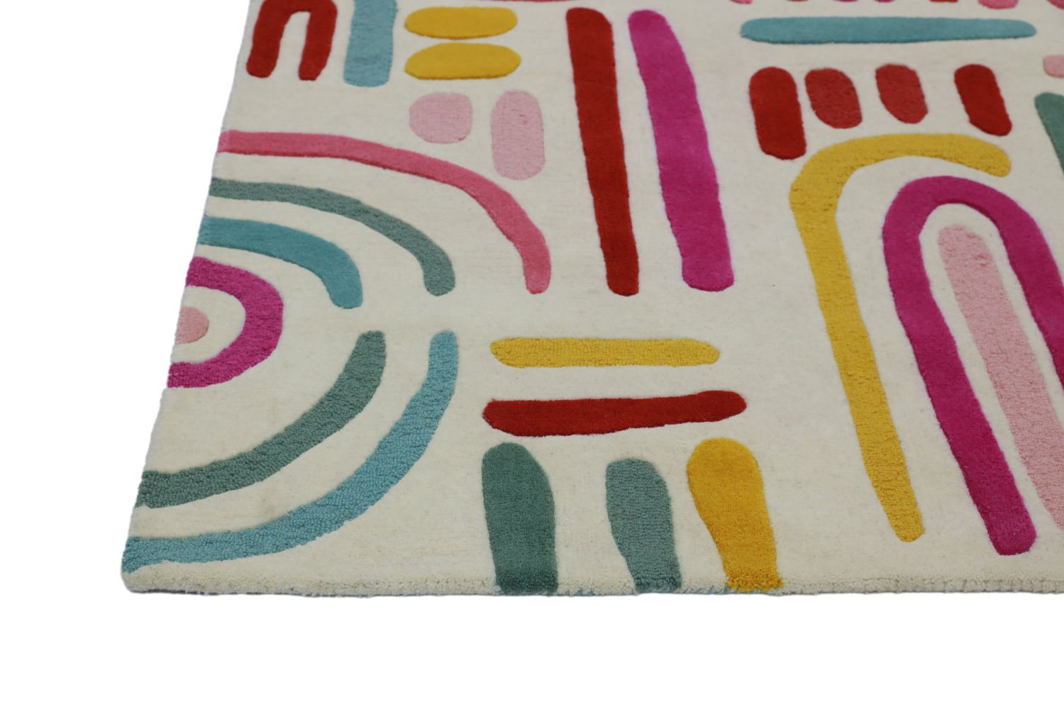 Wobble Wiggles pink and yellow rug - Image 5