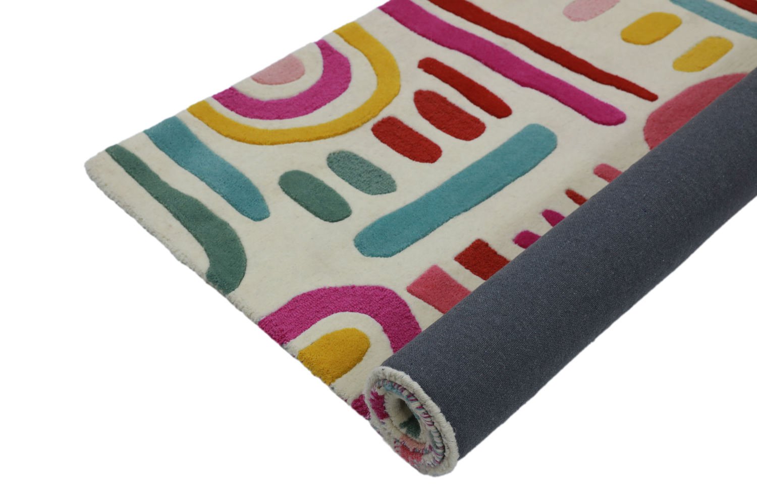 Wobble Wiggles pink and yellow rug - Image 4