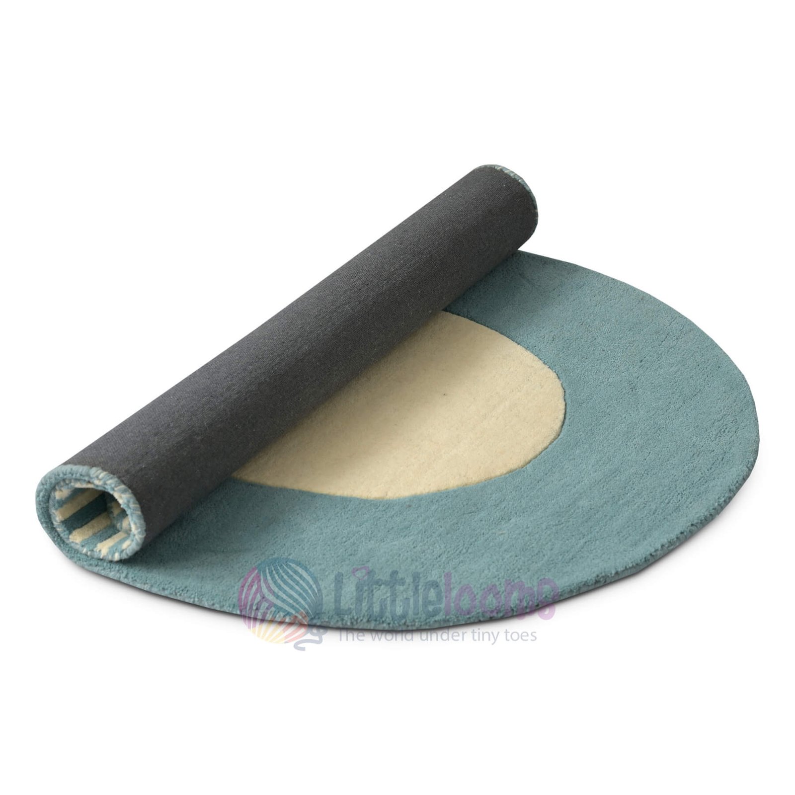 Jolly Arc Teal Oval Rug - Image 3