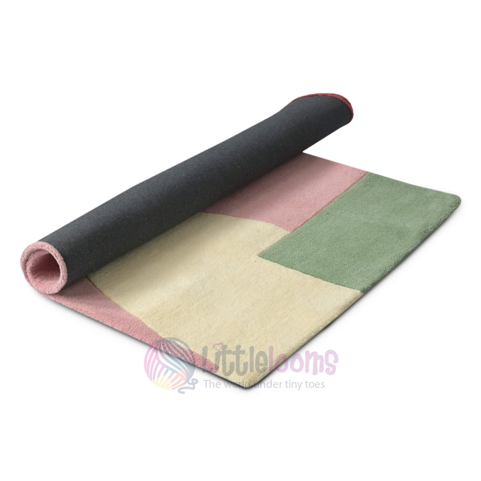 Round and About Pink Nursery Rug - Image 3