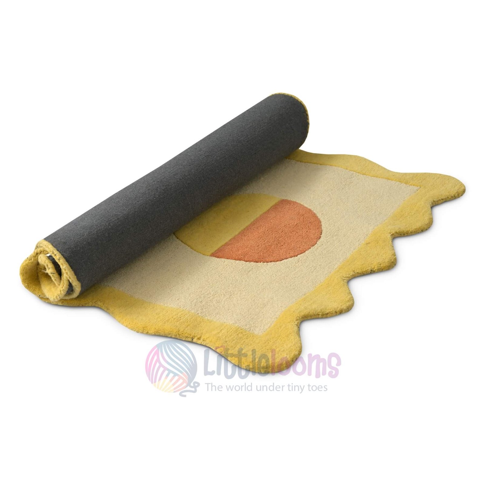 Circle Circus Yellow Nursery Rug - Image 3