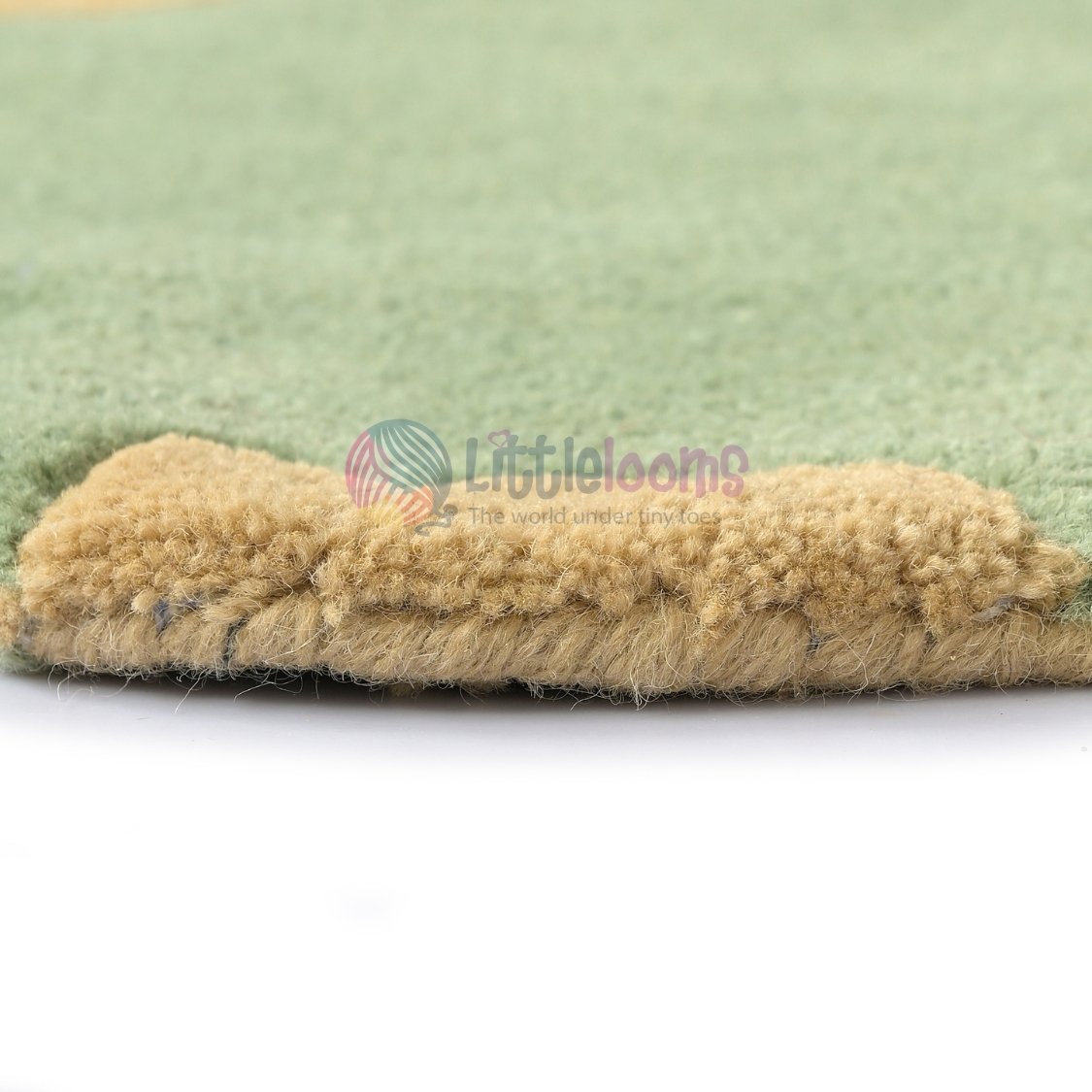 The Baby Sage Green Elephant Rug - Image 3